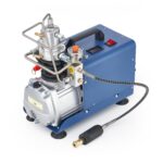 CREWORKS PCP Kompressor 300bar Luftkompressor 4500PSI Hochdruckluftpumpe 1800W Kompressor Hochdruck 30Mpa Tauchkompressor Manueller Stopp für Paintball-Luftgewehr PCP-Gewehr Luftpistole Tauchflasche