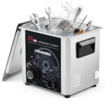 CREWORKS Profi Ultraschallreinigungsgerät 30L (Echtes Volumen) mit Degas & Soft-Modus, Ultraschallreiniger Edelstahl mit Heizung & Timer, für Brillen, Schmuck, Uhren, Gebiss & Münzen, inkl. Korb